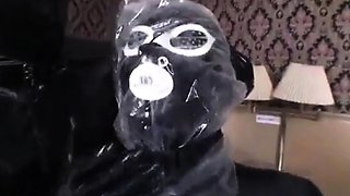 Fetish schoolgirls in latex using bdsm toys