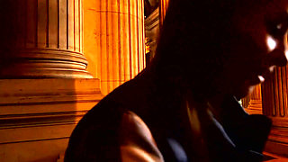 Sexy Redhead Tourist Rides Cock in the Heat