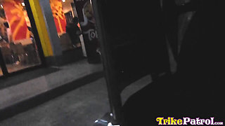 Perfect tit Filipina sucks lucky cock