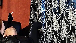 Caught My Human Ashtray Watching Porn