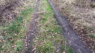 Naked in Woods - Tit Whipping