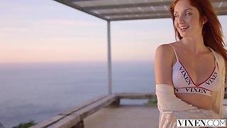 Ginger Hair Baddie Red Fox Rides Big Cock in Doggystyle