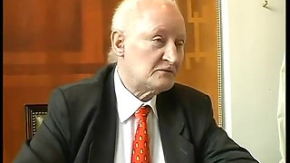 Old Lecherous Has Only Sex on His Mind During a Job Interview with a Big-breasted Applicant