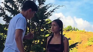 Stepson Fucks The New Maid Behind Blind Stepfather Back