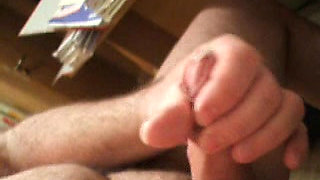 Horny jerked off and cumshot