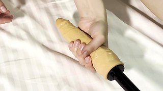 Photographer's POV Hardcore Sex Machine Session with Bound