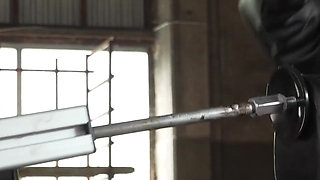 Big Dildo Fucked on the Machine
