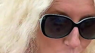 Stripping Naked Out of Mini Dress on Beach