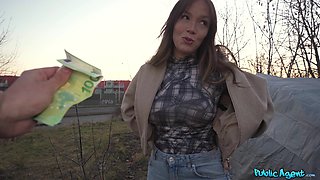 Outdoor POV from Public Agent - Sexy Redhead Spanish Fucker Paola Guerra