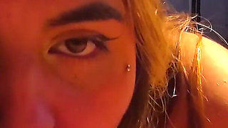 Naughty Girl Knows How to Handle a Big, Thick Cock with Her Slutty Little Mouth... Sloppy, Wet Blowjob.