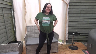 Strip in Top Leggings and Knickers and Bra