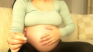 My Pregnant Stepsister Is Mad at Her Tiny Stepsister, so She Humiliates Her, Beats Her, and Then Chews Her Like a Candy.