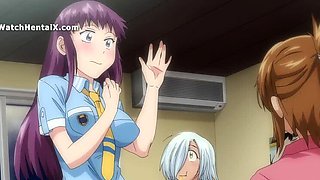 Anime Hentai Girlfriend with Big Natural Tits Gives Blowjob and Takes Hardcore Doggystyle Creampie