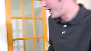 Blond Granny s 3some sex Tease