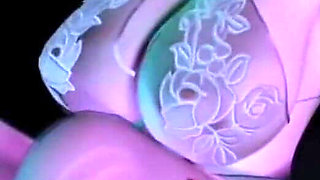 3D Huge Bobs Slut Sitting on the Big Cock