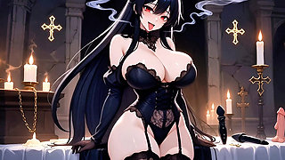 Gothic Vampire Waifu Solo Dungeon Self Pleasure Milk Squirt Wet Overflow Intense Orgasm Fantasy