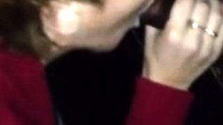 White wife blows BBC at the gloryhole