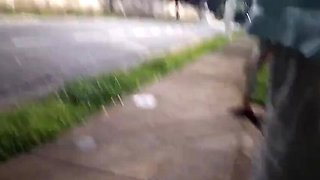 Public Bus Stop Blowjob With Risky Masturbation Next To Stranger - Amateur Latina Fanny Squirting