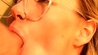 My Friend Got Sperm on Her Eyes After My Boyfriend Gave Me a Rough Fuck in the Dirty Basement