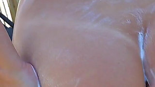 Fit Pornstar Creams up & Shows off Her Hairy Pussy