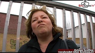 Curvy BBW German Granny Takes Lesbian Dildo Casting