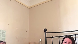 Glass Butt Plug Close up of Tight Cameltoe Pussy Covered in Oil Double Penetration Hard Cum Shot