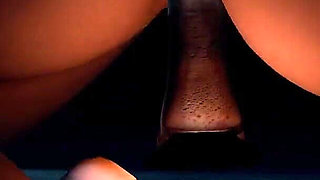 Sexy Brunette in a Solo Anal Masturbation with a Dildo