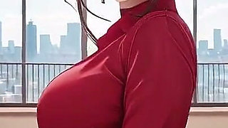 From Office to Hotel Bed, She Fixes Her Shirt While Locking Eyes with You