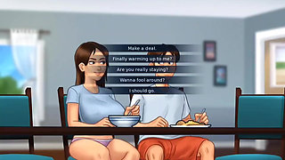 Stepsis Wants Stepbro's Huge Dick- Summertime Saga