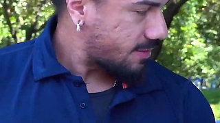 Chubby Mature Gets Ass Destroyed in My Driving Bus