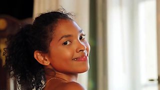 Exotic Girlfriend Barbie Rous Is Touching Her Hungry Shaved