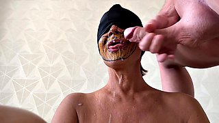 Milf Mom Takes Close-Up Blowjob from Her Son Before He Creampies Her Pussy in Steamy Family Fuck