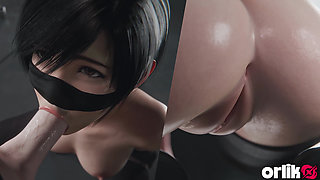 Yuffie Final Fantasy 7 - Wet Sloppy Blowjob Service only Mask Version 4K