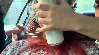 Plastic Wrap Breathplay in Car Outdoor
