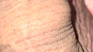 Step mom handjob pulling on step son big balls