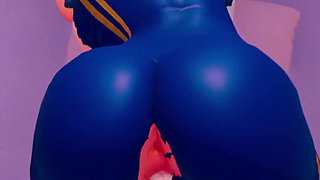 Chun Li Leaves Fortnite for Some Fun in Doggy POV