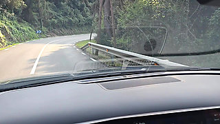 Neighbor On Roller Skates Has PUBLIC Sex In The Car