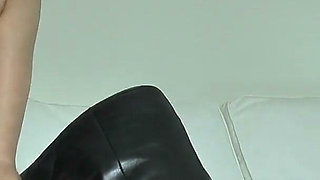 Boot Zipper and Cum-licking Jerk-off Session, Lady Victoria Valente