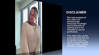 Extreme Sheer Bra and Panties Plus Dress - Sexy Try-on