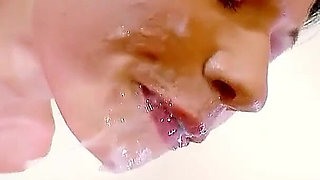 Step brother fucks skinny stepsister Justine and dude is filming it