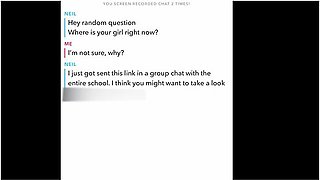 Bully humiliates and fucks his girlfriend live in front of the whole class