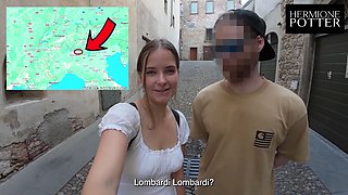 Doggy, Cowgirl, Missionary, Facial - He fucks me in Milan, Italy - VLOG