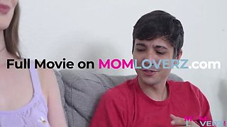 Stepmom Erin Everheart Fucks Step Son in Ripped Jeans - Big Tits MILF Riding Hard
