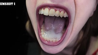 Girlfriends Jackie Hoff and Lindsey Lakes share cumshots in mouth