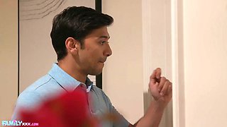 FamilyXXX - MILF Craves Creamy Facial From Stepson Izi Blu: Blowjob, Doggy  Cowgirl Porn