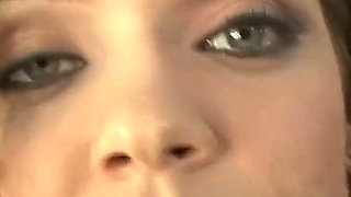 Dirty teen deep throats and takes toys and a cock in her arse
