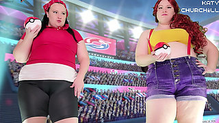Misty and May Facesitting and Farting Battle Punishment