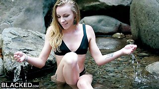 Joss Lescaf and Emily Angel's double penetration action by Blacked.Com