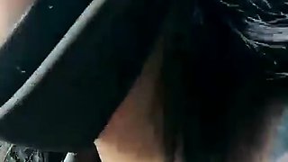 Close up POV of teen sucking cock