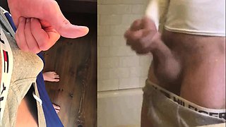 Baited Straight Hung Young Guy football gear and jacking off